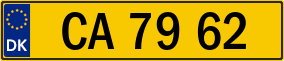 Trailer License Plate
